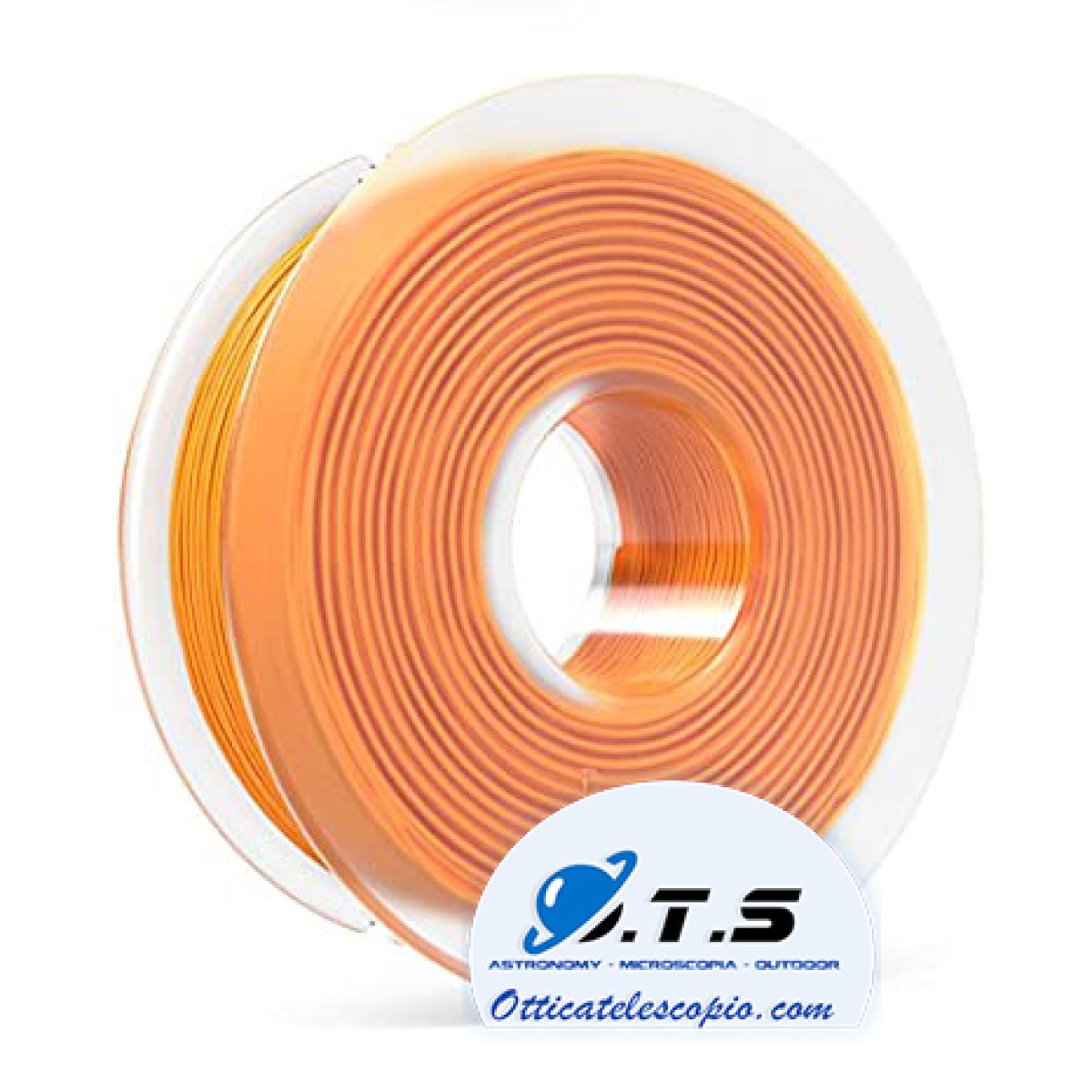 Filamento in PLA di colore Arancione da 250gr in Bobina da 1,75mm di ottima qualità e prestazioni meccaniche di lavorazione.